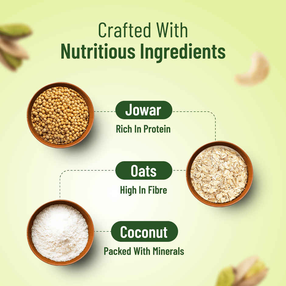 Lo Foods Gluten Free Cashew Millet Cookies With Jowar & Pistachio