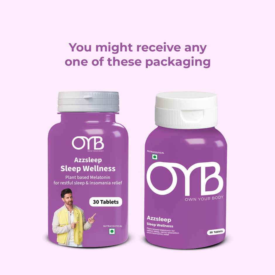 OYB Natural Sleep Tablets with Melatonin & Valerian Root | 30 Tablets | OYB Azzzleep