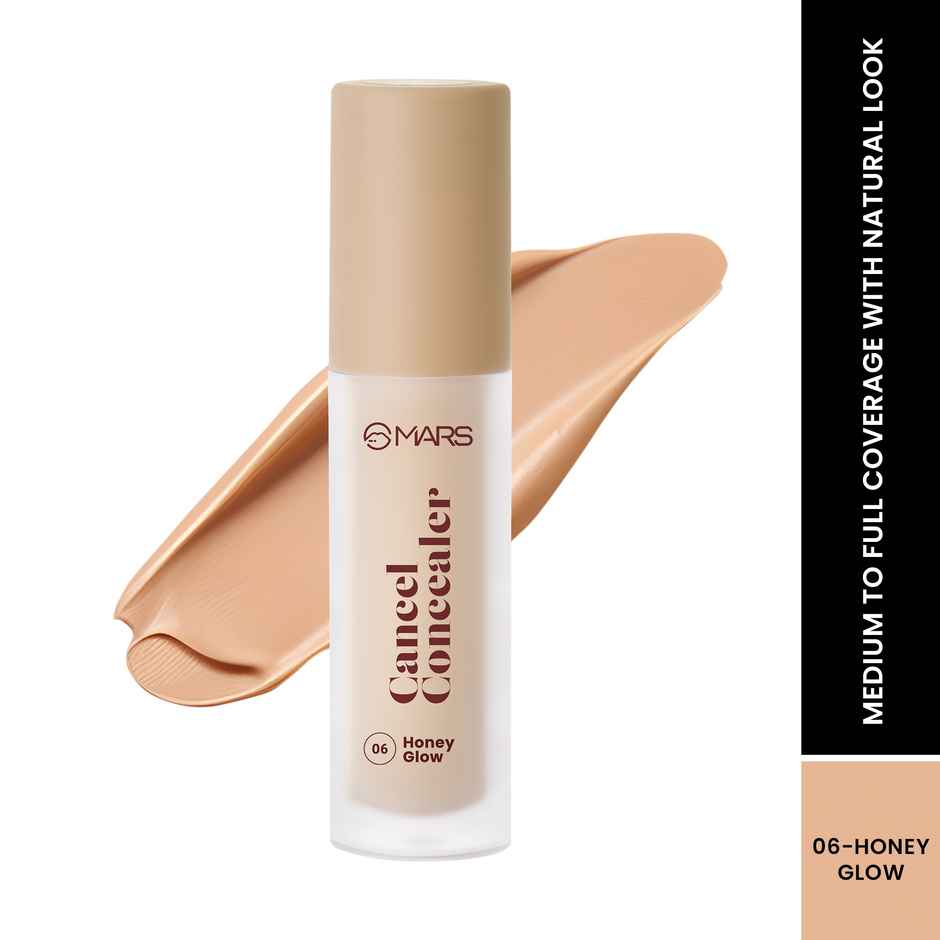 MARS Cosmetics Cancel Concealer for Face Makeup With Radiant Natural Finish | 6 ml | 06-honey Glow
