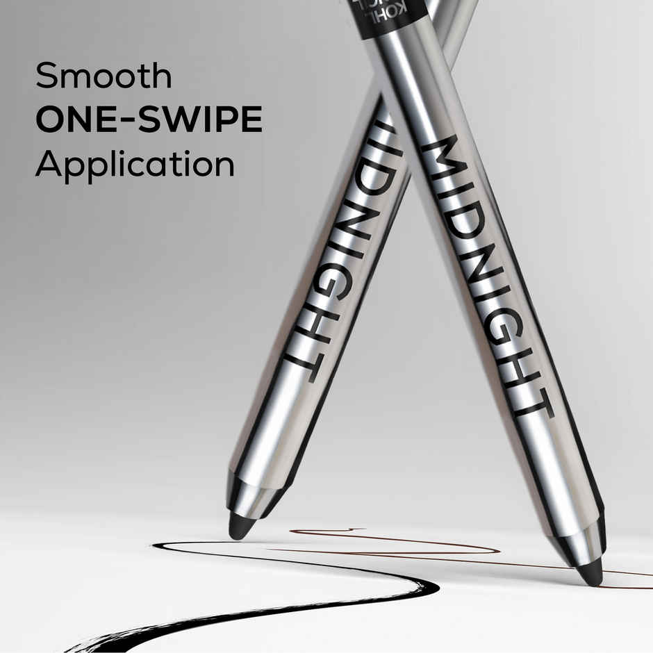 Renee Midnight Mini Kohl Pencil | Darkest Black | Smudgeproof | Waterproof
