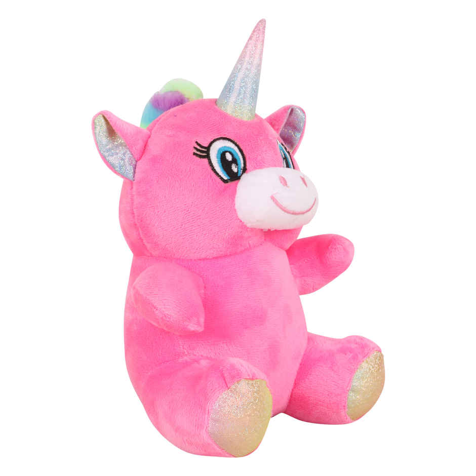 DearJoy Sitting Unicorn | Pink - 28 cm