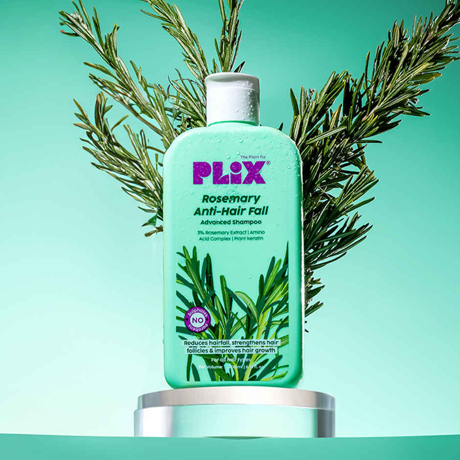 PLIX Rosemary Advanced Anti-Hair Fall Shampoo Sulfate And Paraben Free To Reduce Hair Fall
