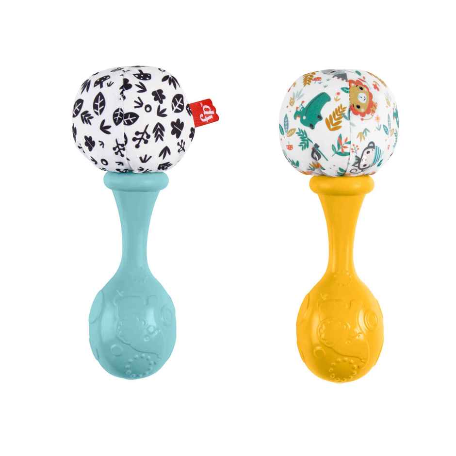 Fisher Price Baby Rattle n Rock Maracas Toys for Infants 3above Months High Contrast