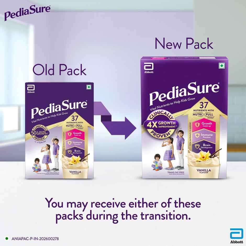 PediaSure Scientifically Designed Vanilla Drink Mix| For 2 - 6 years Kids