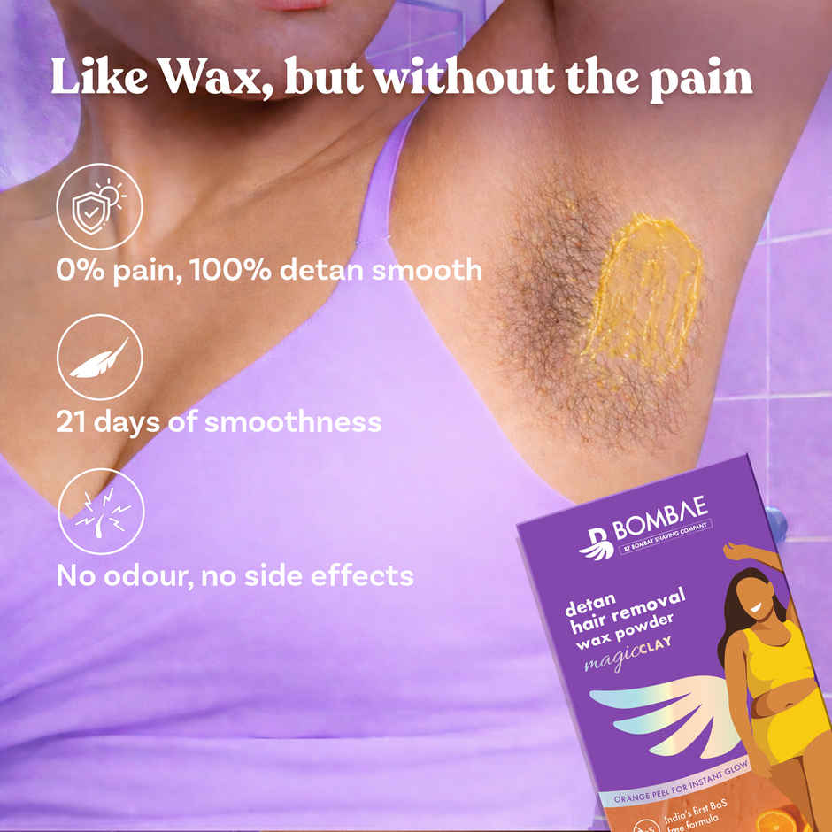 Bombae Herbal Hair Removal Wax Powder