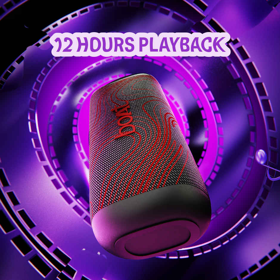 boAt Stone Arc | 20W Signature Sound | 58mm Drivers | Upto 12 Hrs Battery | RGB LEDs | Raging Black