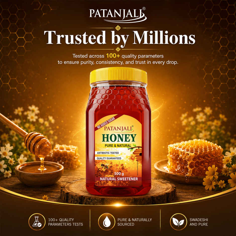 Patanjali Pure Natural Honey - No Added Sugar