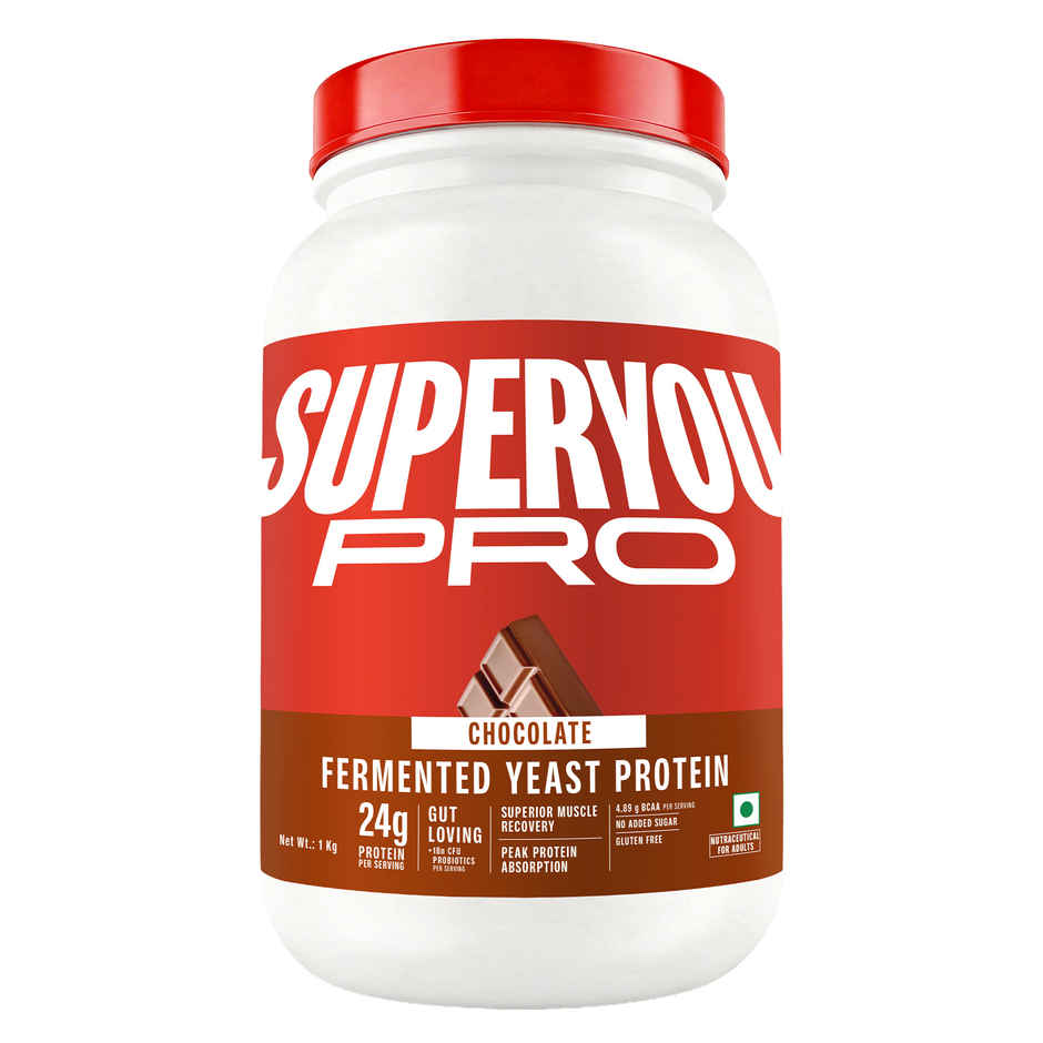 SuperYou Pro Fermented Yeast Protein- Chocolate | 24g Protein Per Scoop