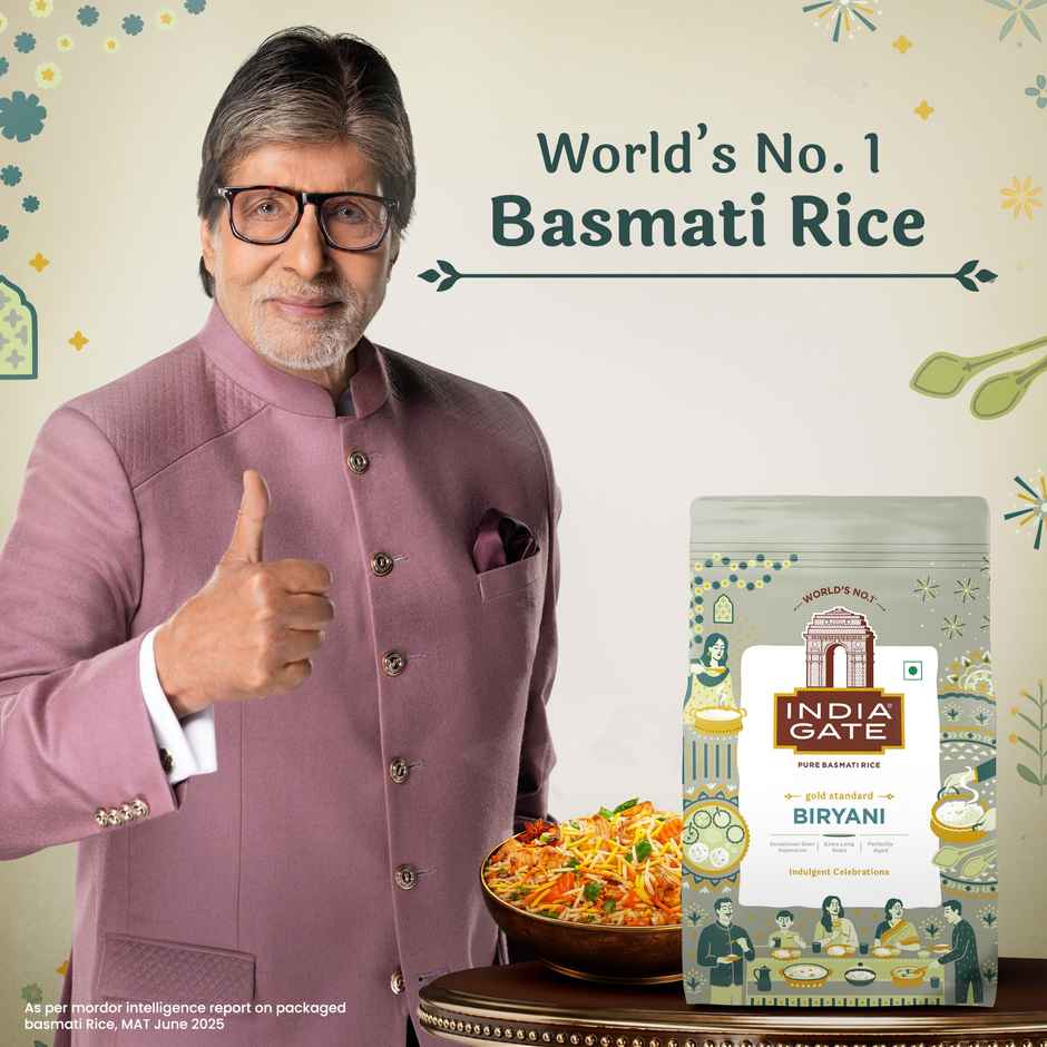 India Gate Biryani Gold Standard Basmati Rice | Perfectly Aged
