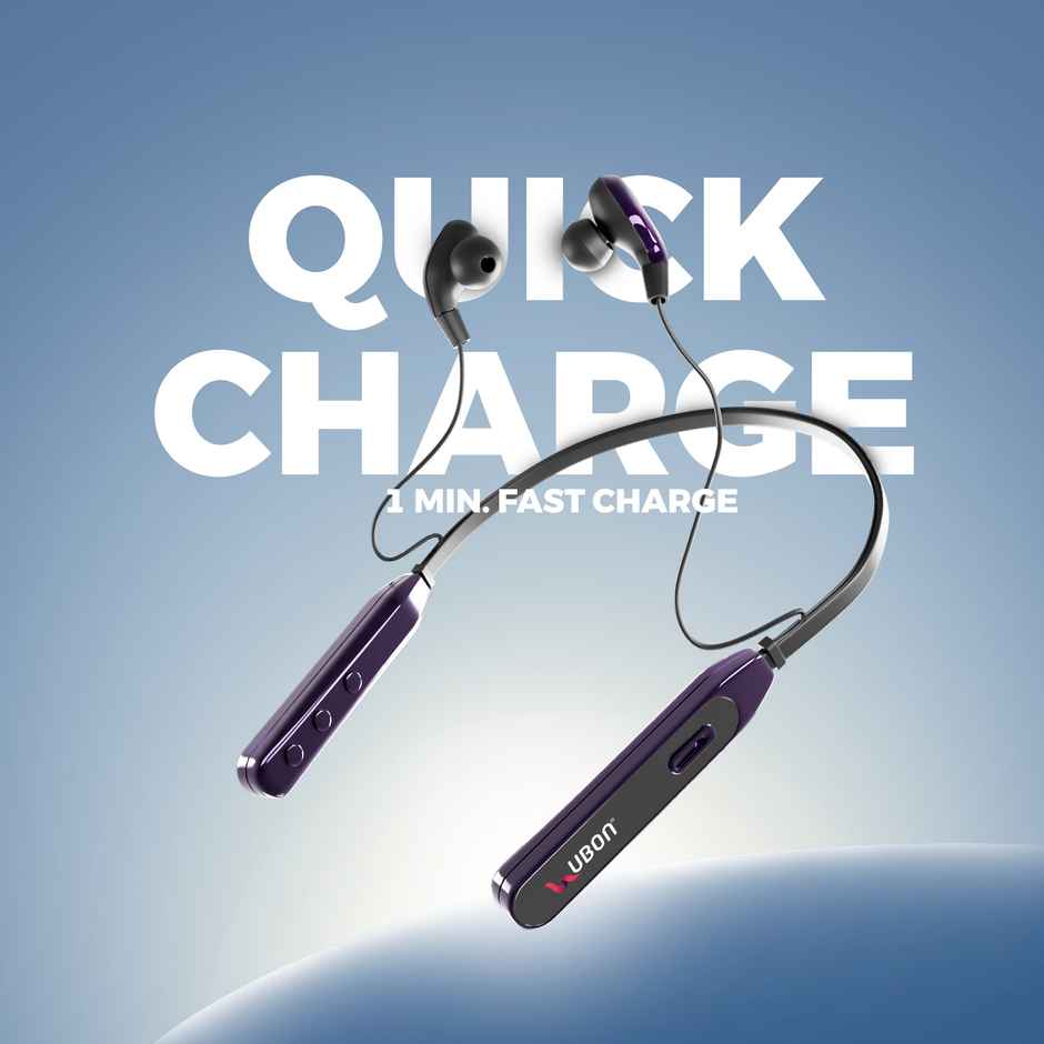 UBON CL50 45Hrs Playtime Quick Charging Bluetooth Neckband