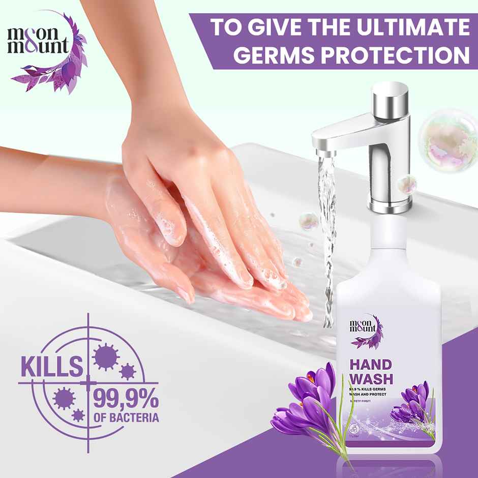 Moon And Mount Hand Wash Protection From Germs Hand Wash Liquids (Lavender) 1 l