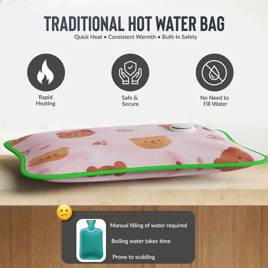 Aroma HGB3 Heating Warm Gel Bag For Backpain, Cramps, Bedwarmers, Joint Pain Relief Design May Vary