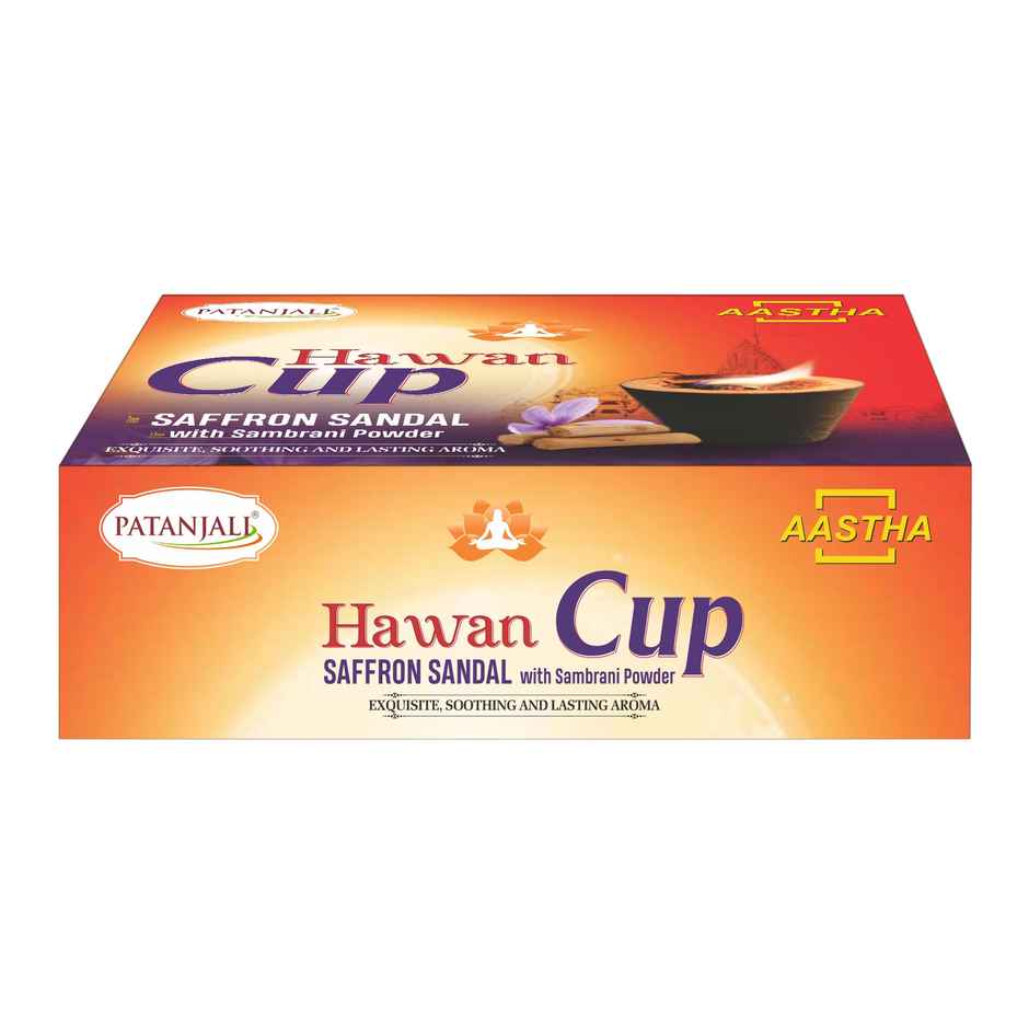 Patanjali Aastha Hawan Cup Saffron Sandal