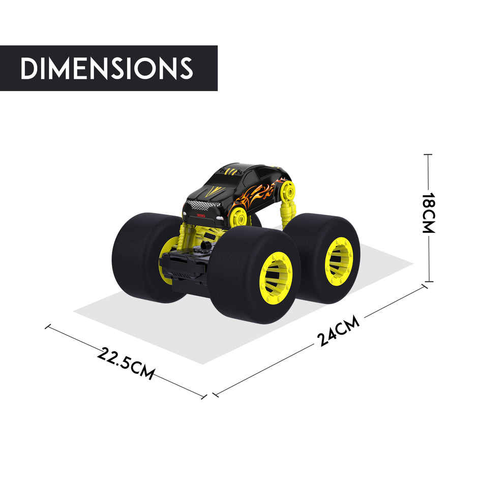 SEEDO Remote Control Car 1:16 , 2.4 GHz, USB Rechargeable, Fast Speed Super Sonic Stunt Car | Black