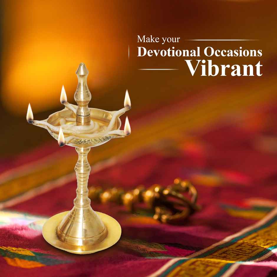 Nitya Kerla Samai | Gold | Brass | Kerala Samai Diya | Shubhkart