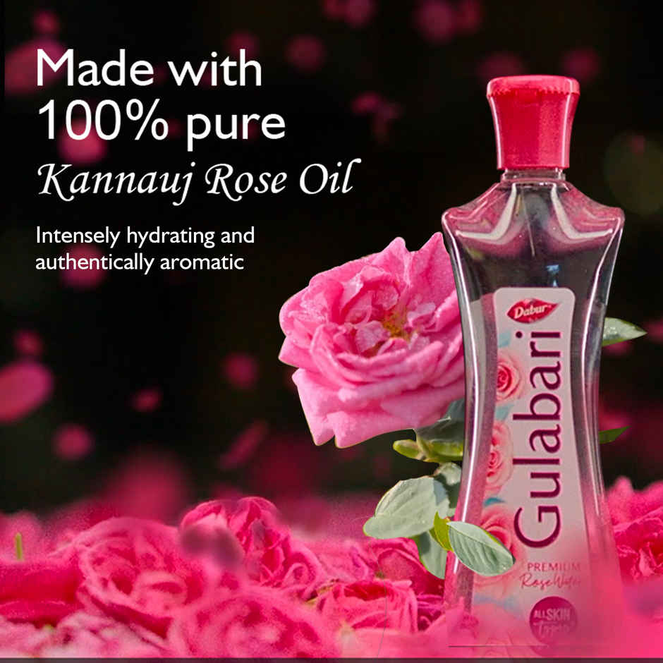 Dabur Gulabari Premium Rose Water - Paraben Free Skin Toner