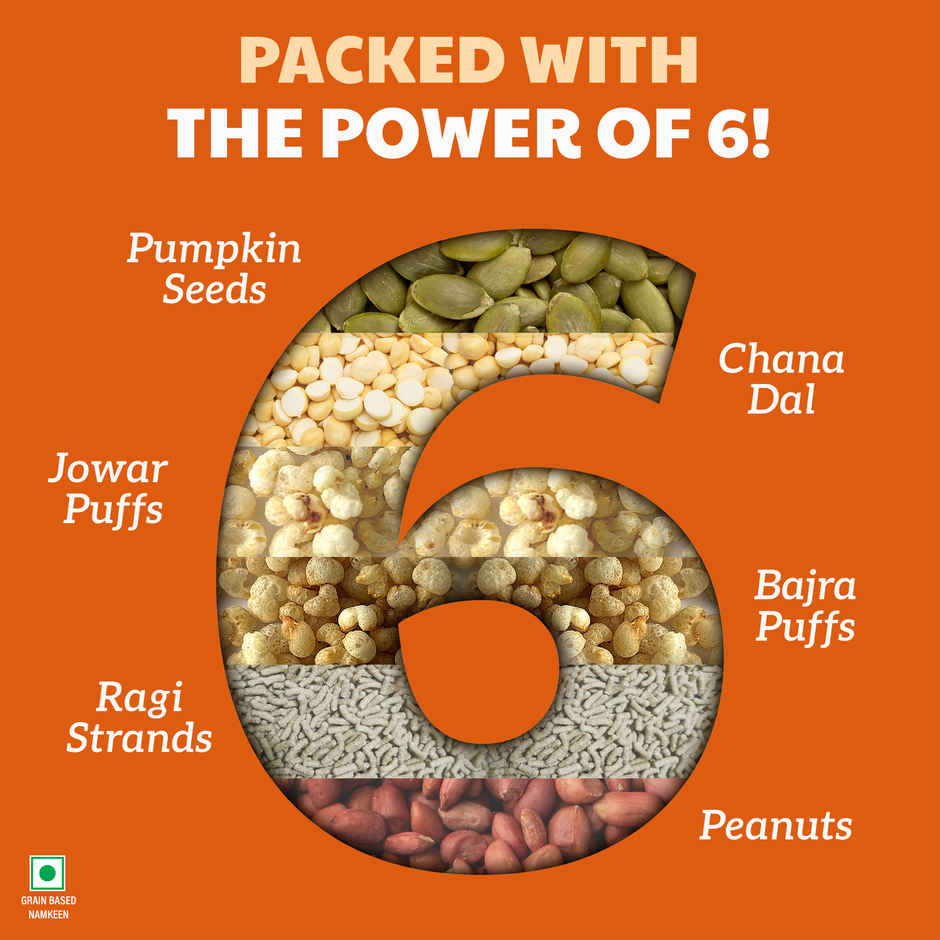 Right Shift High Protein Roasted Mix, Khatta Meetha, No Palm Oil, 20g Protein, Not Fried, 6g Fibre