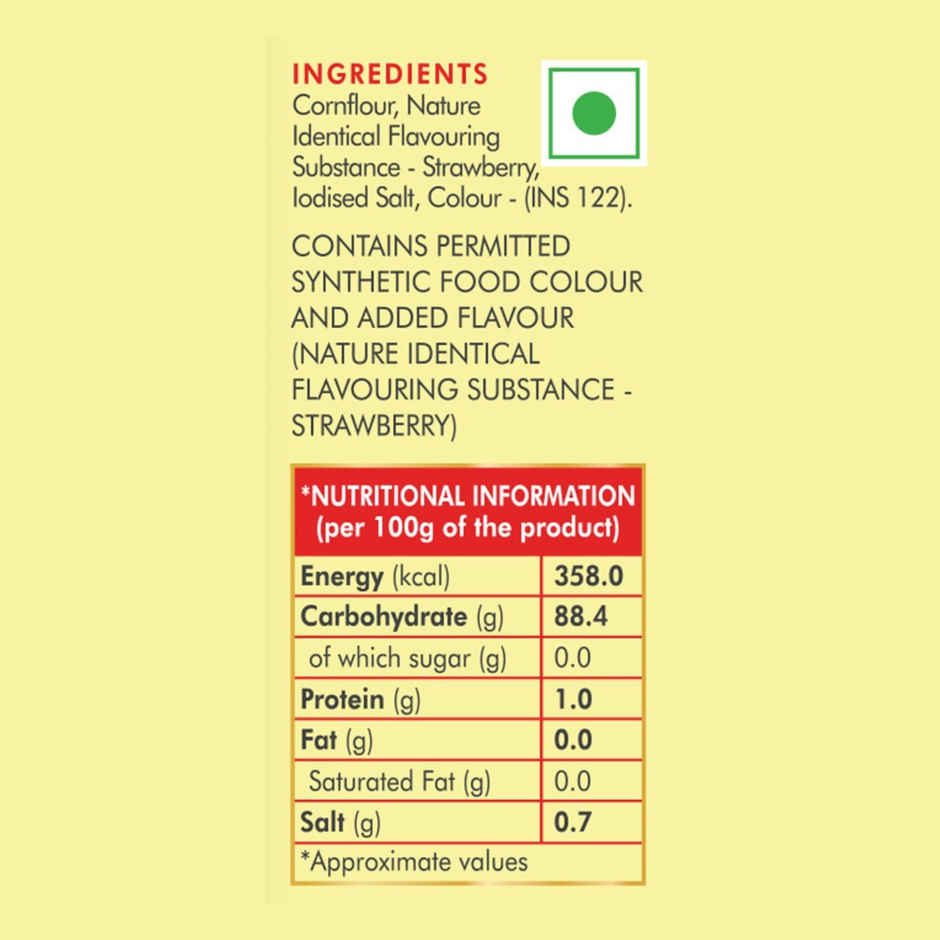 Weikfield Custard Powder Strawberry Flavor Carton