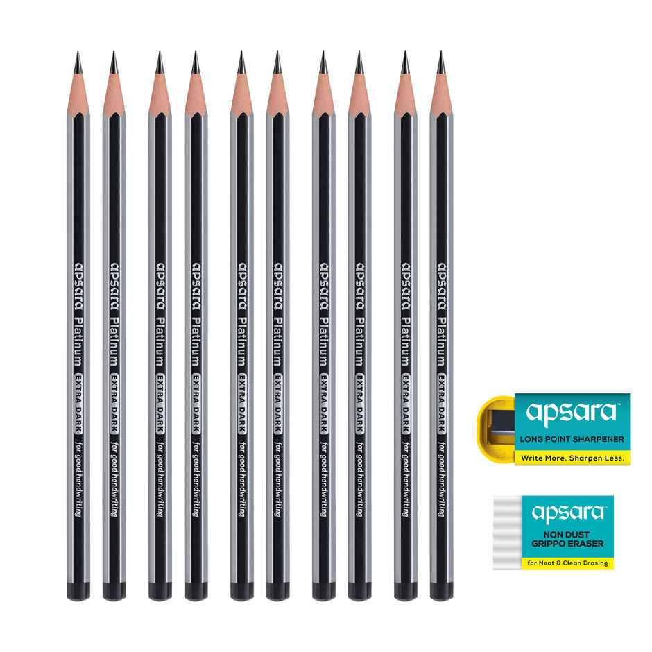 Apsara Platinum Extra Dark Pencil Combo