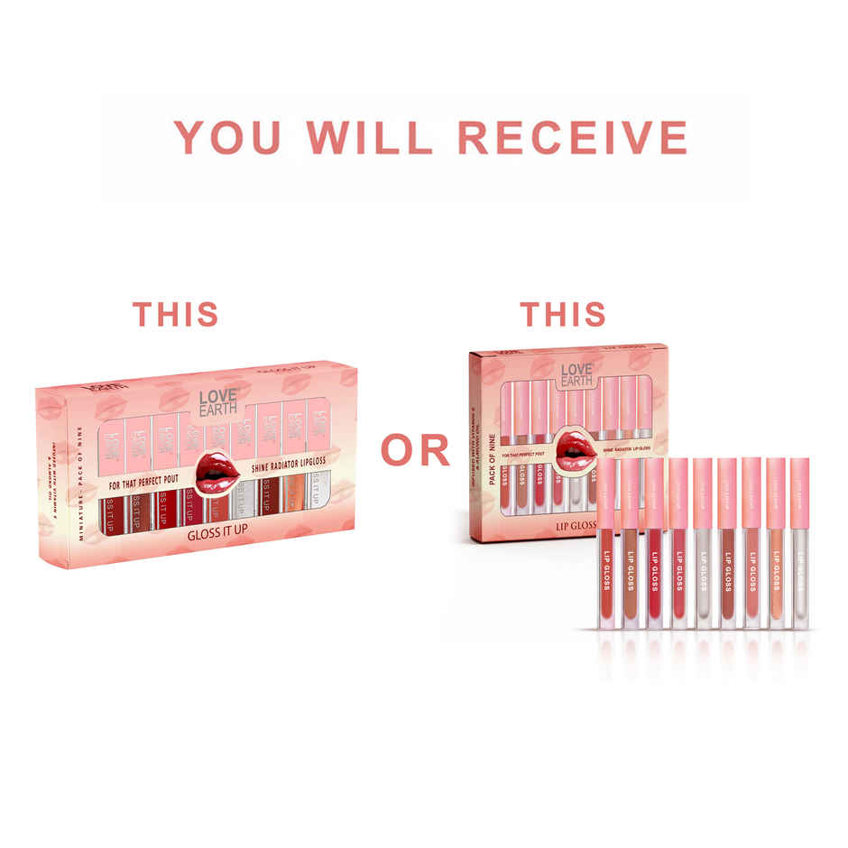 Love Earth Lip Gloss | Multicolor | Shiny & Smooth