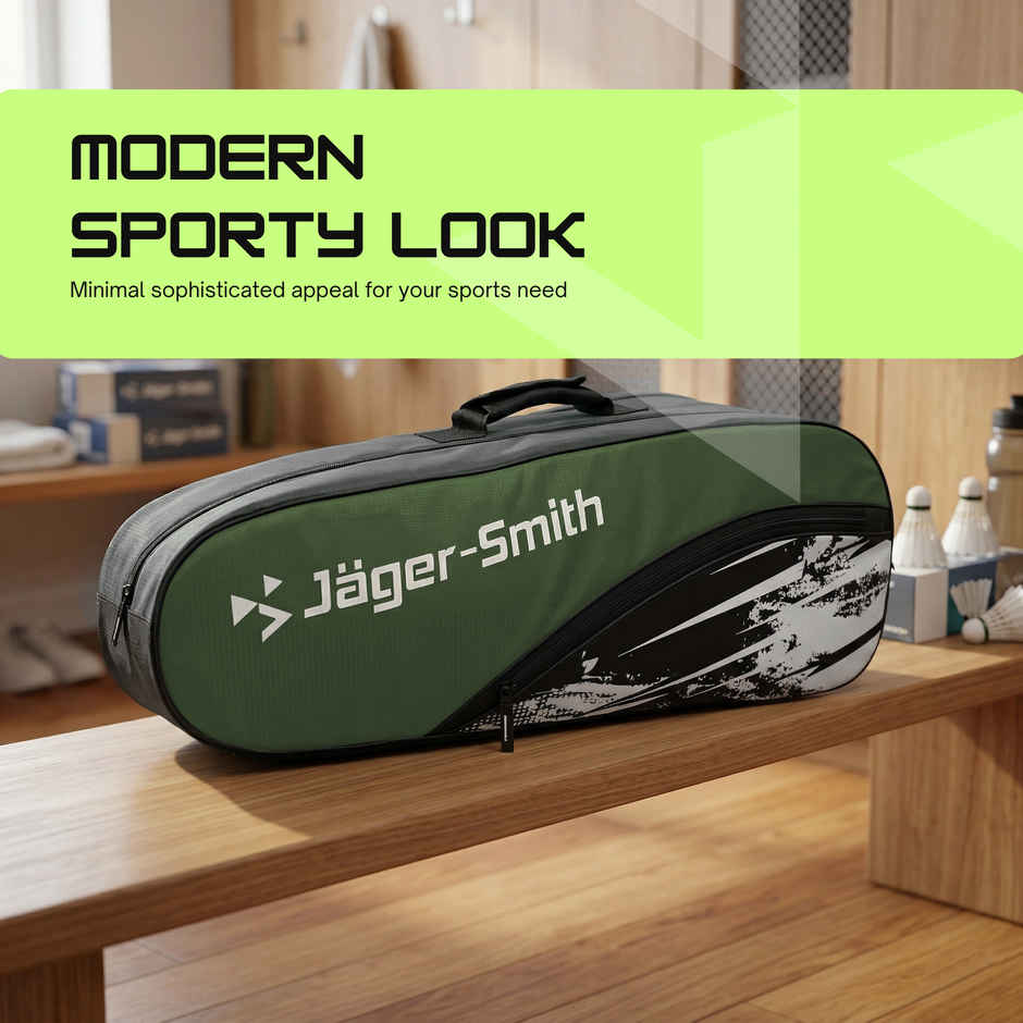 Jager Smith ORCA Badminton Sports Kit Bag | Military Green & Black
