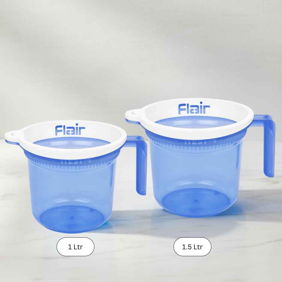 Flair Estella Crystal | Bath Mug | 1 Litre | Blue
