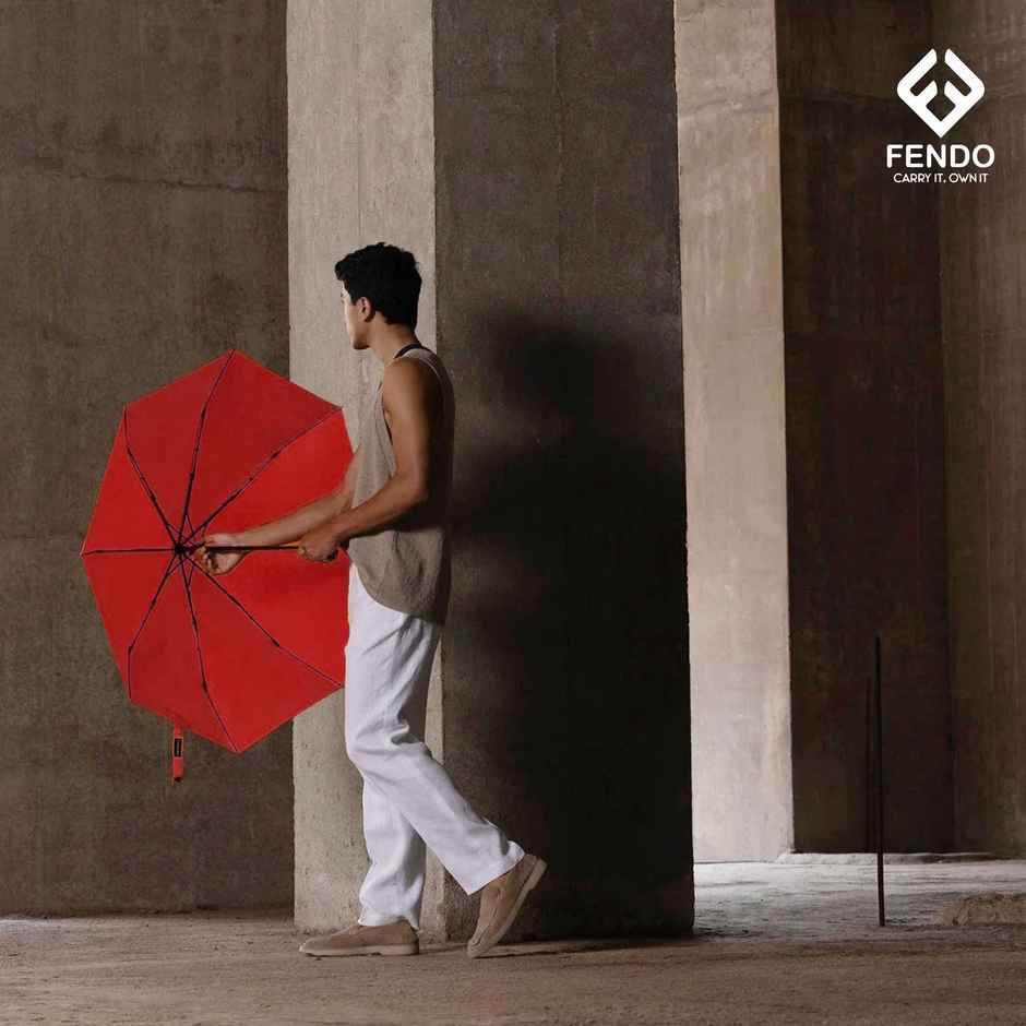 Fendo Hand Open | Red Umbrella | 21.5 inch | 3 Fold