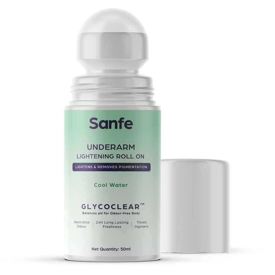 Sanfe Underarm Lightening Roll On With 5% Aha For Underarms Men & Women