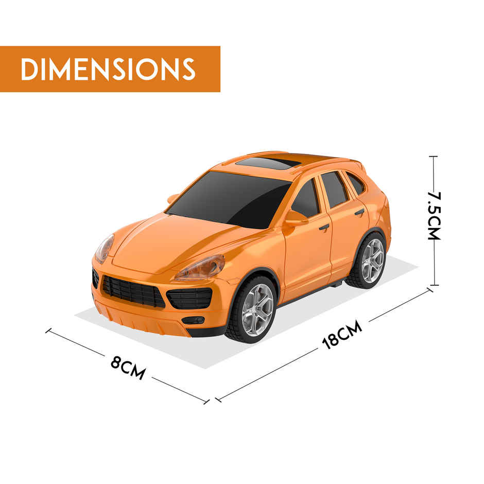 SEEDO Remote Control Car 1:24, 27 MHz, Type-C Rechargeable, Fast Speed Spectre Car | Orange