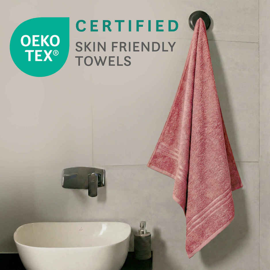 Mytrident Comfort Living Cotton Bath Towel | Apple Red