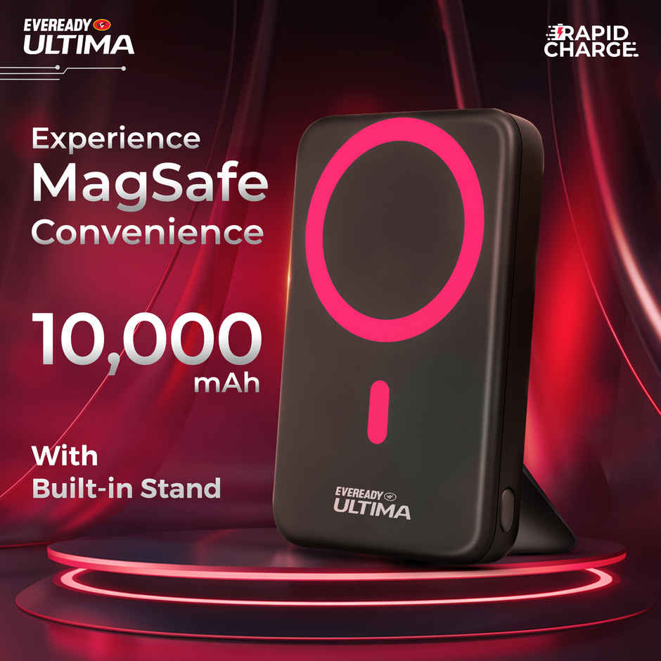 Eveready Ultima 10000 mAh Regular | Power Bank Compatible With Magsafe and Digital Display - PB31