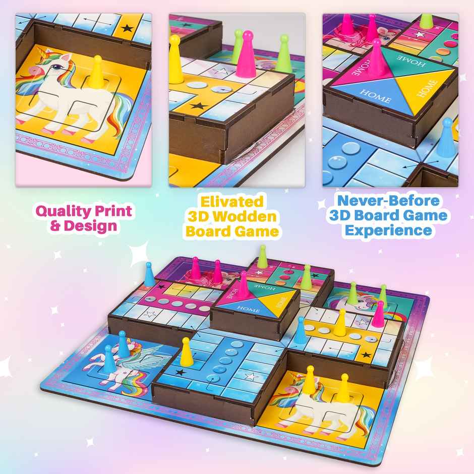 Ratna's 3D Ludo Tb | 1 Board, Dice, 16 Pawn | 3+ years