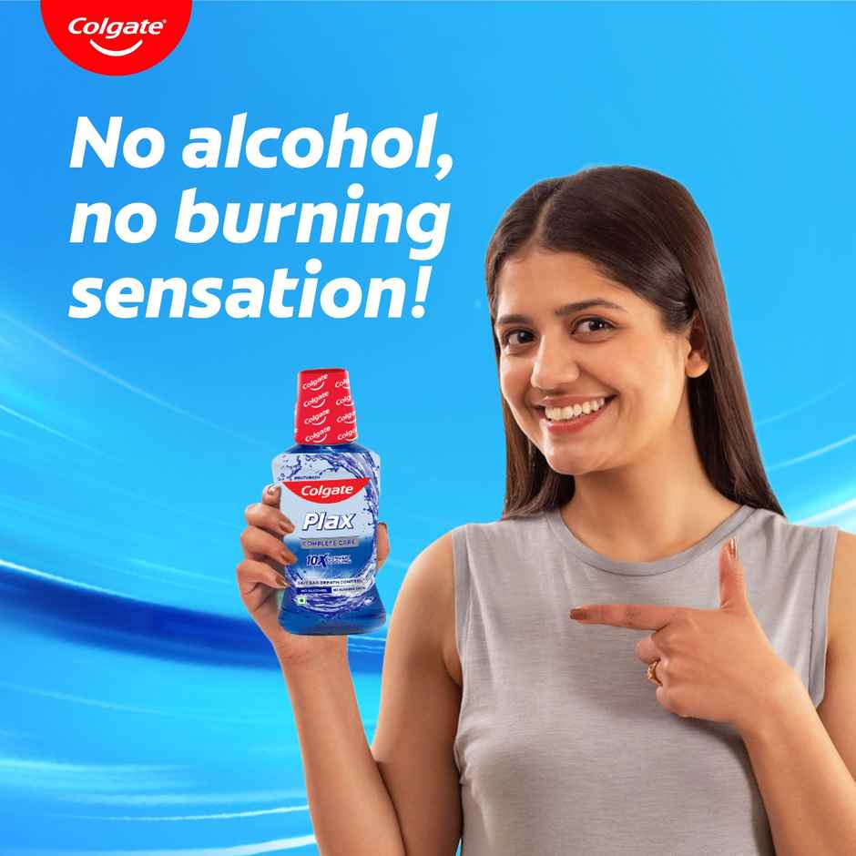 Colgate Mouthwash - Maxfresh Plax Complete Care Alcohol Free Imported