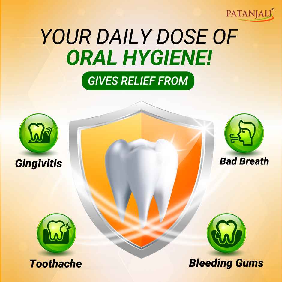 Patanjali Dant Kanti Natural Toothpaste Teeth Cleansers Paste For Strong Teeth and Gums