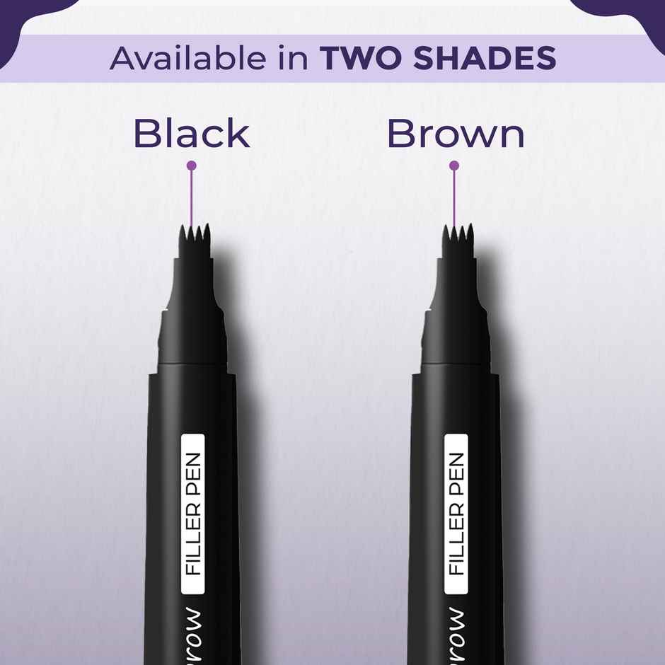 Sanfe Eyebrow Filler Pen Enhancer, Waterproof, Long-Lasting Finish For Denser Eyebrows - Brown