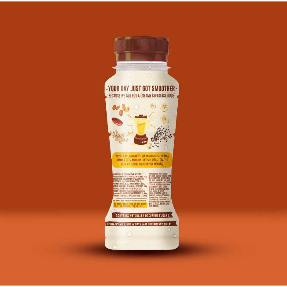 Sunfeast Breakfast Smoothie With Oats- No Added Sugar, 6g Protein