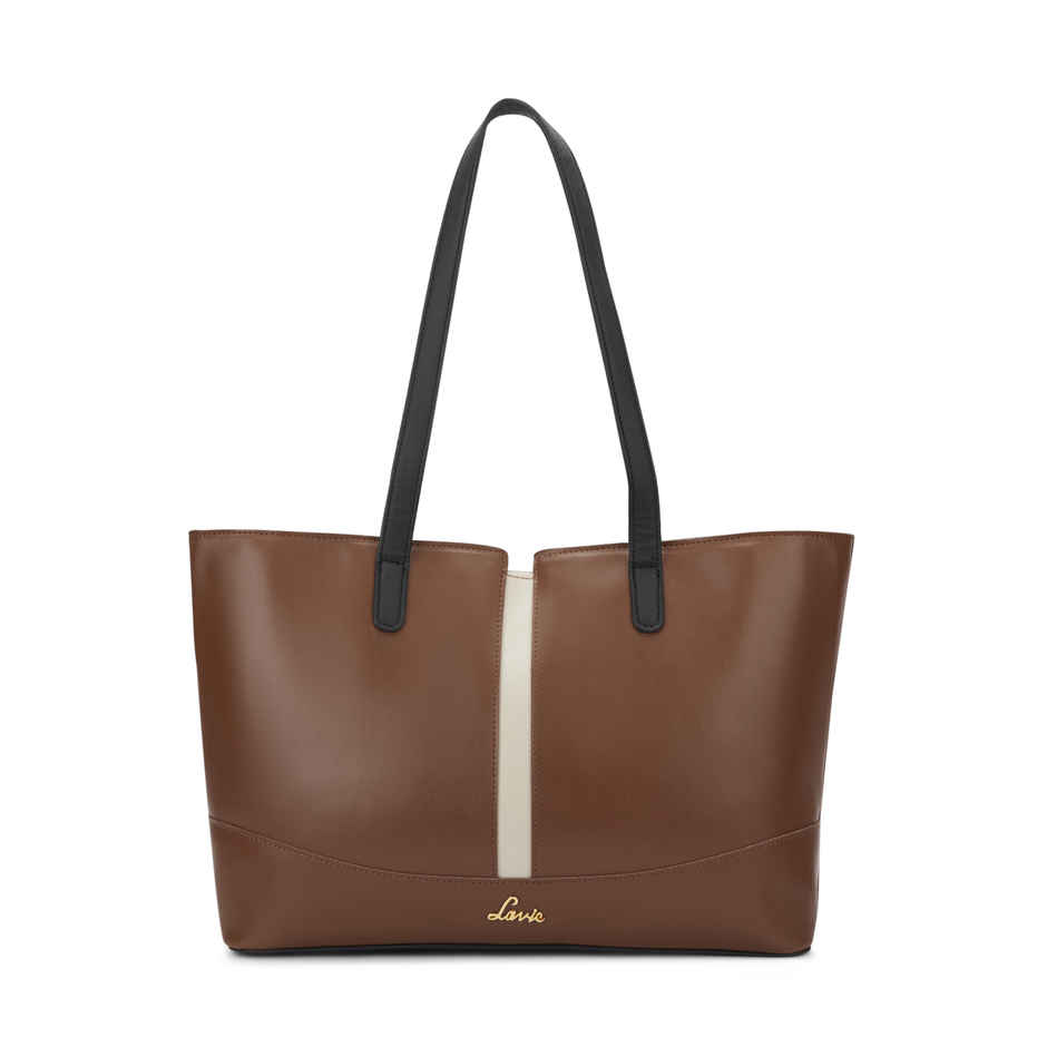 Lavie Women's Lyla Colourblock Tote Handbag | Ladies purse | Shoulder Bag | Tan