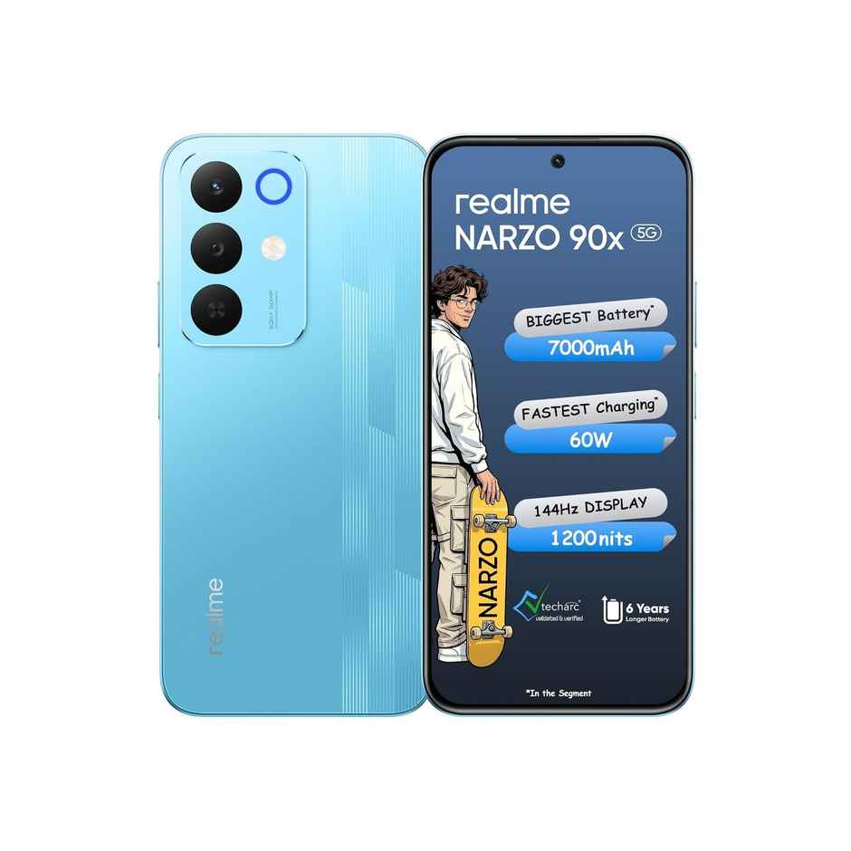 Realme Narzo 90x 5G Flash Blue 8GB RAM 128GB Storage
