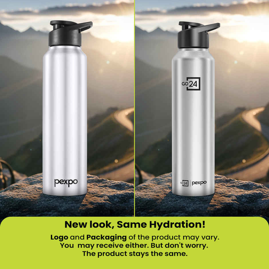 Pexpo Chromo Sports And Hiking Stainless Steel Water Bottle | 1 L