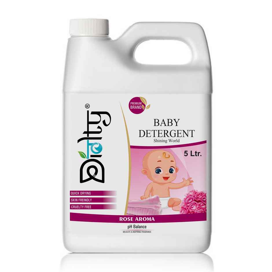 Diolty Baby Laundry Liquid Detergent Washing Liquid For Baby Clothes (Rose) 5 l