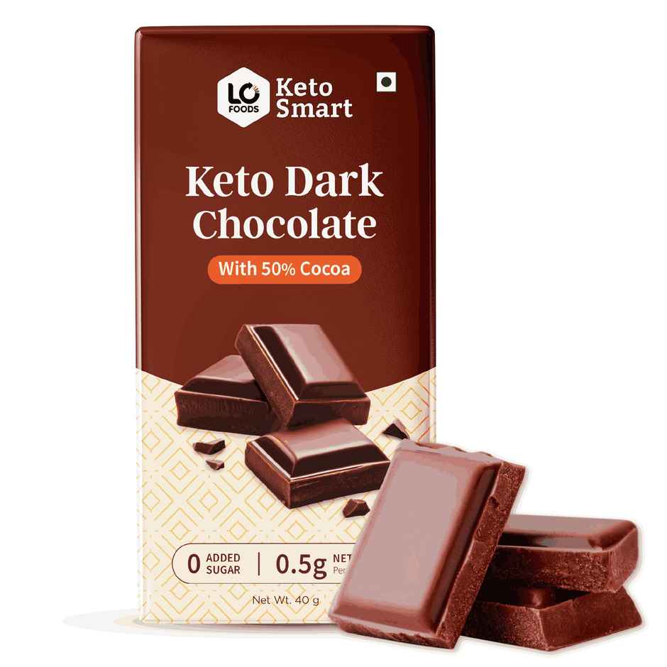 Lo Foods Keto Dark Chocolate Bar | Compound Sugar Free Chocolate