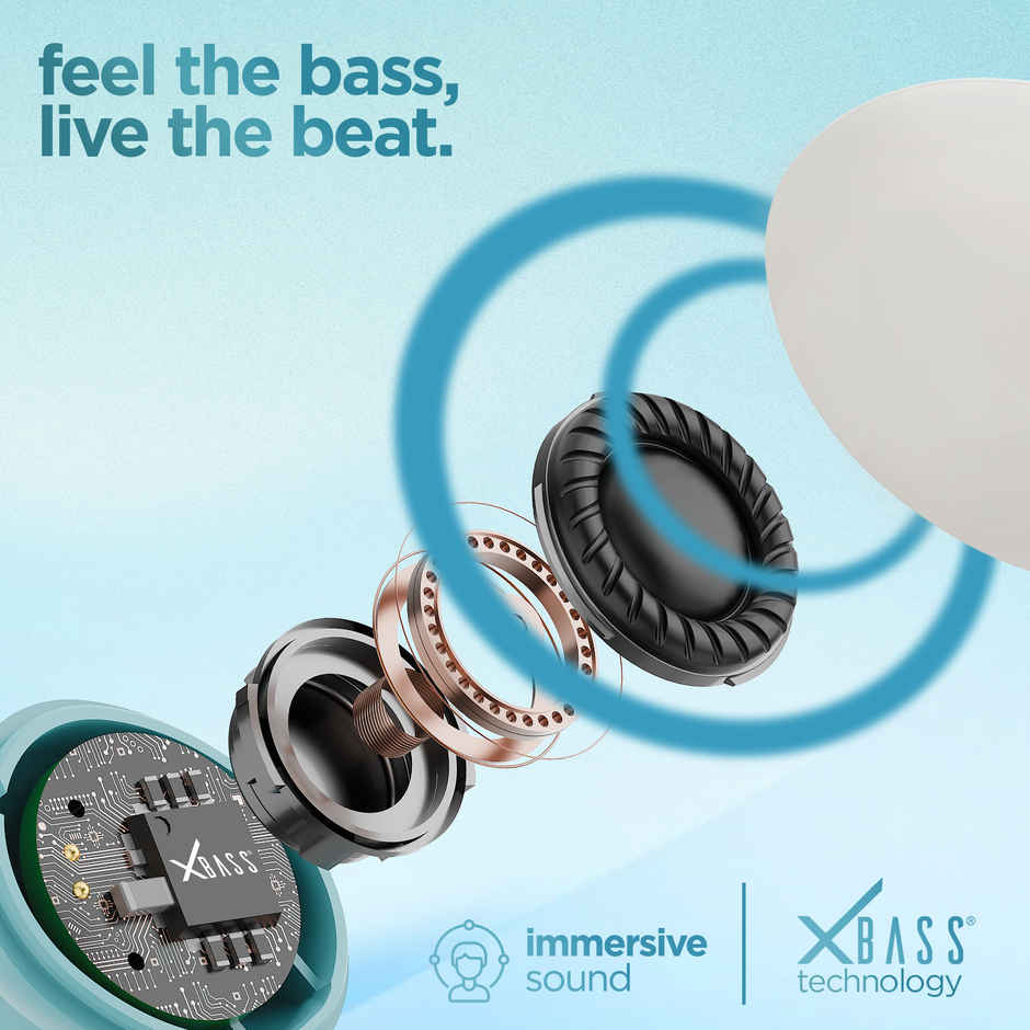 Dubstep Buzz X11 With 60 Hrs Playtime ENC TWS Earbuds | Blue