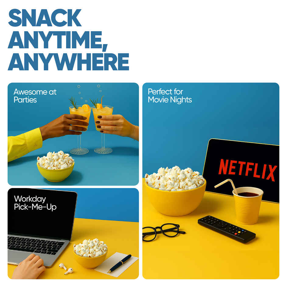 4700BC Cheese, Korean and Netflix Cheese & Caramel Popcorn Combo