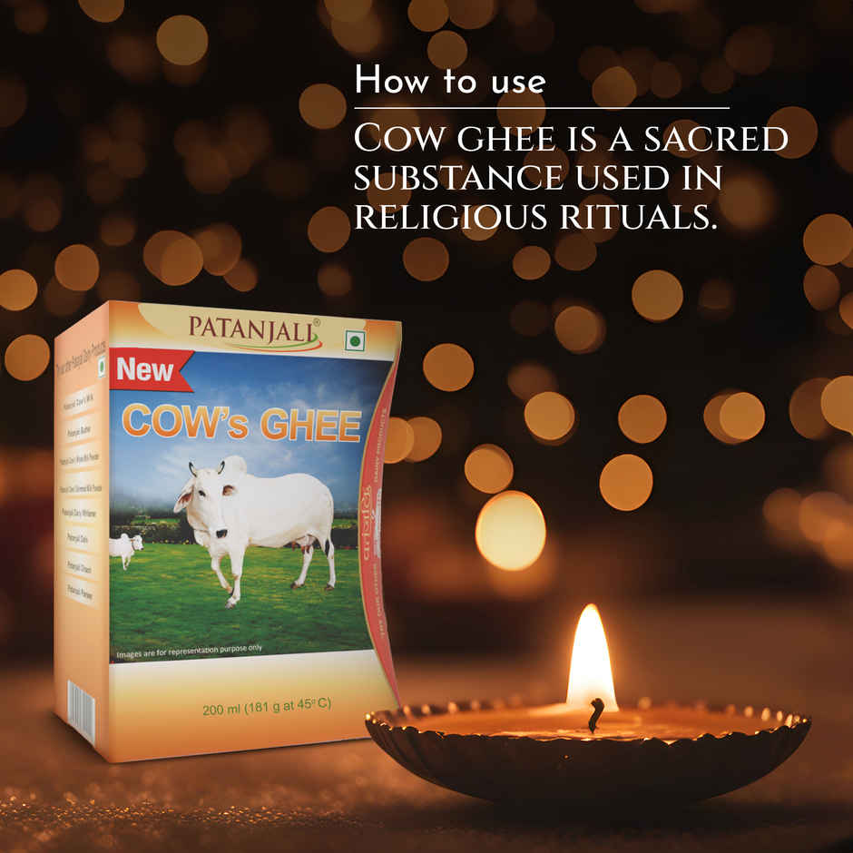 Patanjali Cow Ghee PET Jar - Pure Danedar, Rich Aroma, Cow Ghee