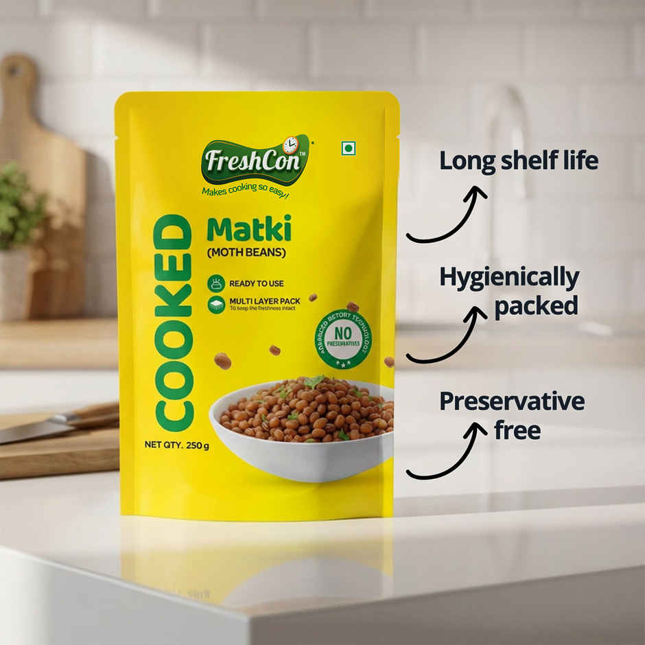 Freshcon Cooked Matki | Moth Beans