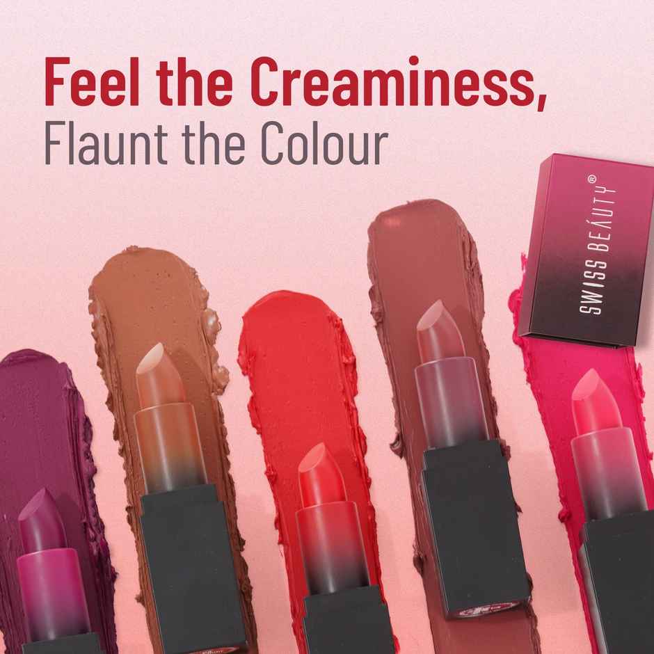 Swiss Beauty Hd Matte Lipstick - 13 First Love