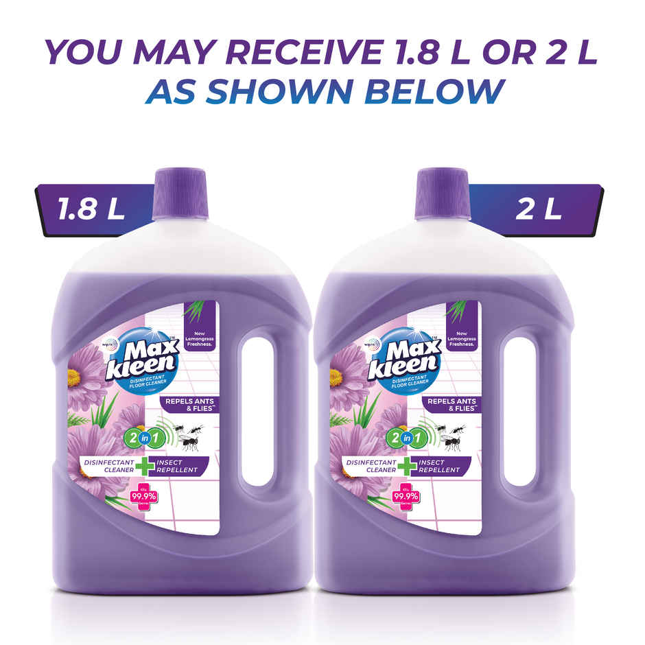 Maxkleen Lemongrass Freshness 2in1 Repellant + Disinfectant Floor Cleaner | Can