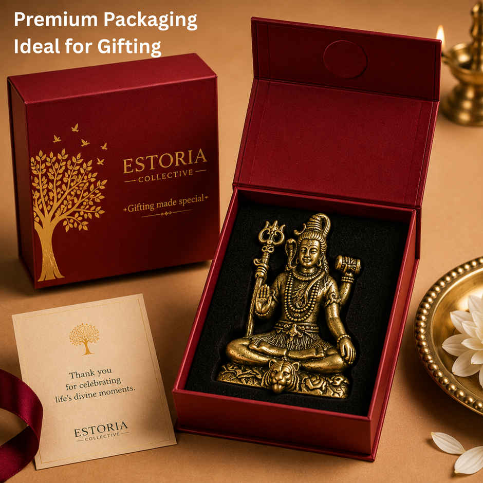 Pure Brass Shivji Idol | Estoria Collective