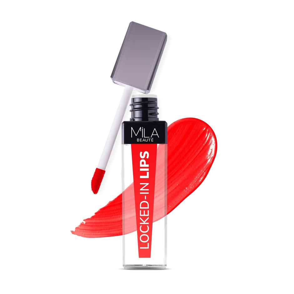 Mila Beaute Transfer-Proof Locked-In Liquid Lipstick- 14 Cherry Sundae