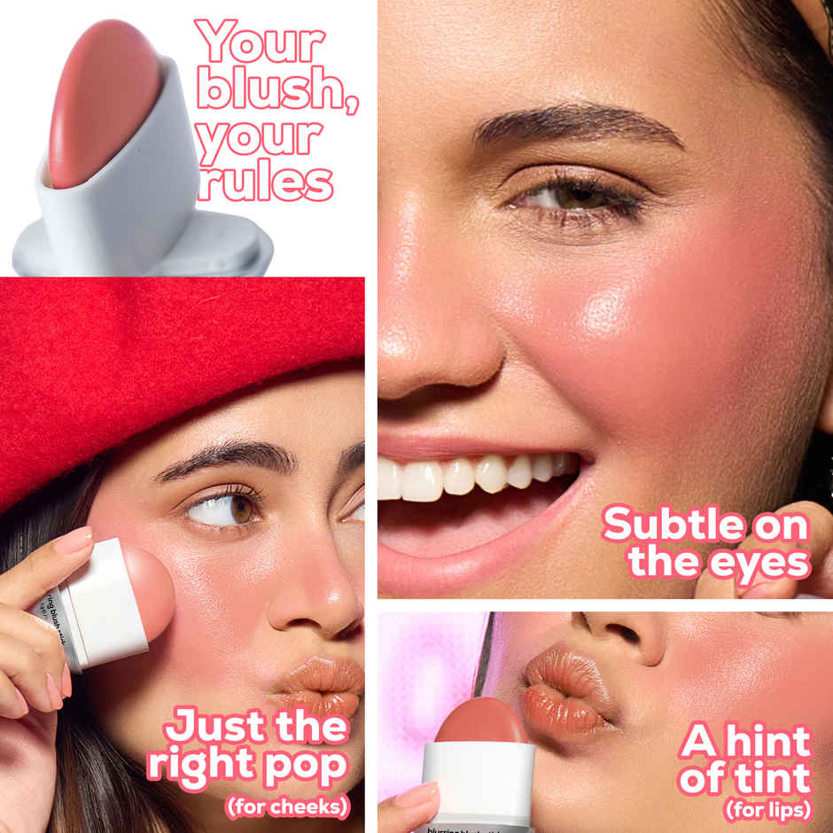 RENEE Blushie Blurring Blush Stick, Buildable Formula with Matte Finish | Peachy Please